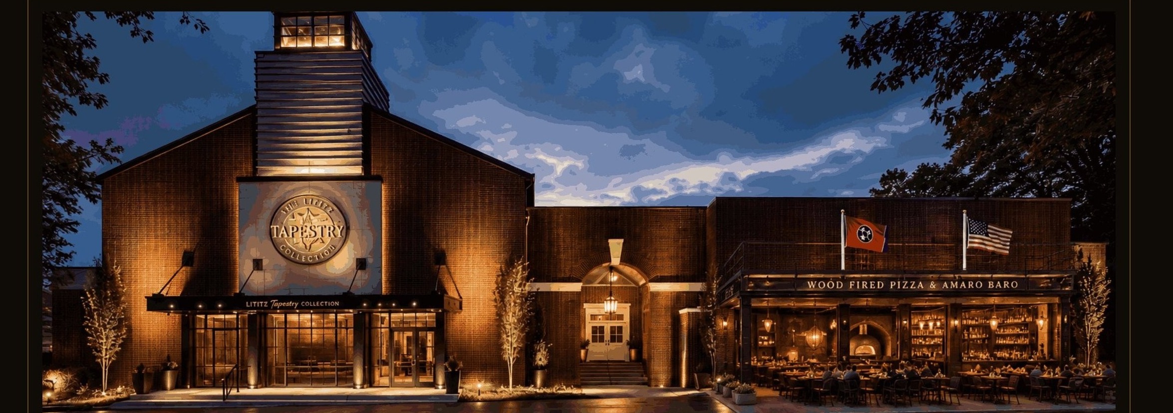 The Mulehouse District at night